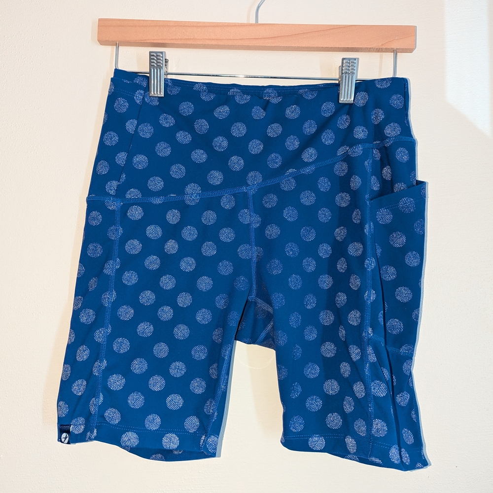 Oiselle Firecracker Reflective Shorts Polka Dot Size 8
